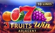 3 fruits win: 10 lines adjacent slot