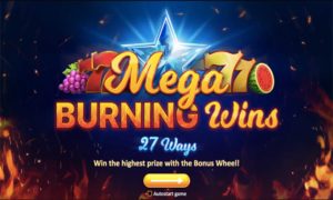 mega burning wins slot